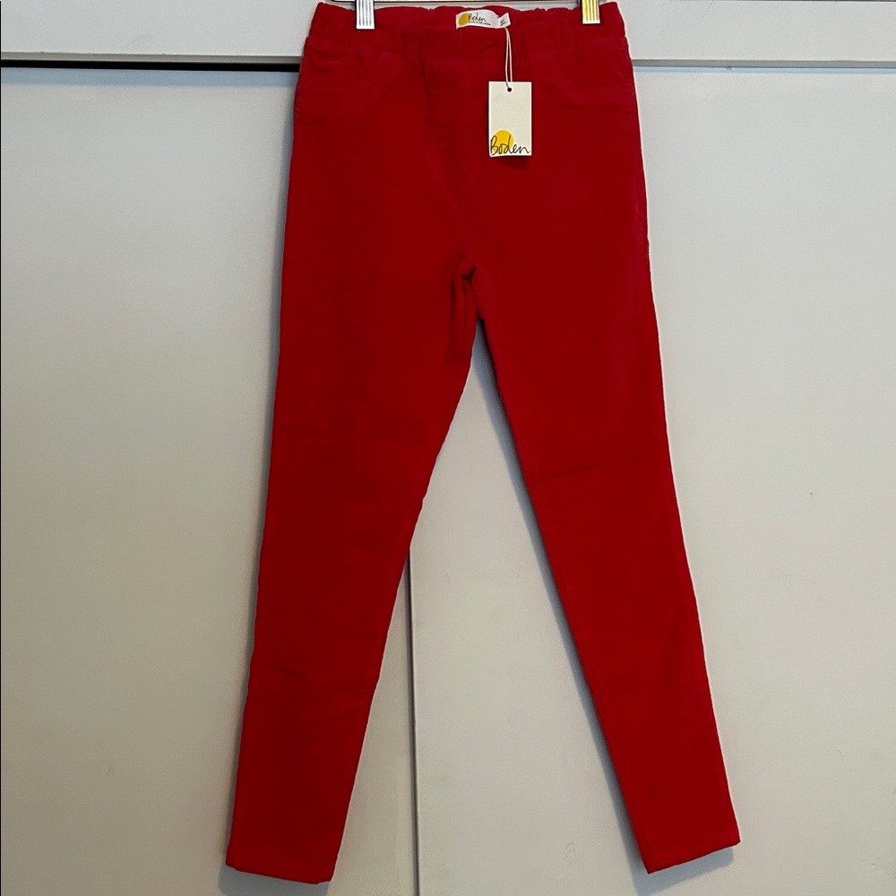 Boden Cherry Red Corduroy Pants